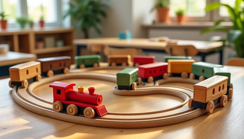 entdecken sie die holzeisenbahn als pädagogisches spielzeug, das kreativität, feinmotorik und lernspaß bei kindern fördert.