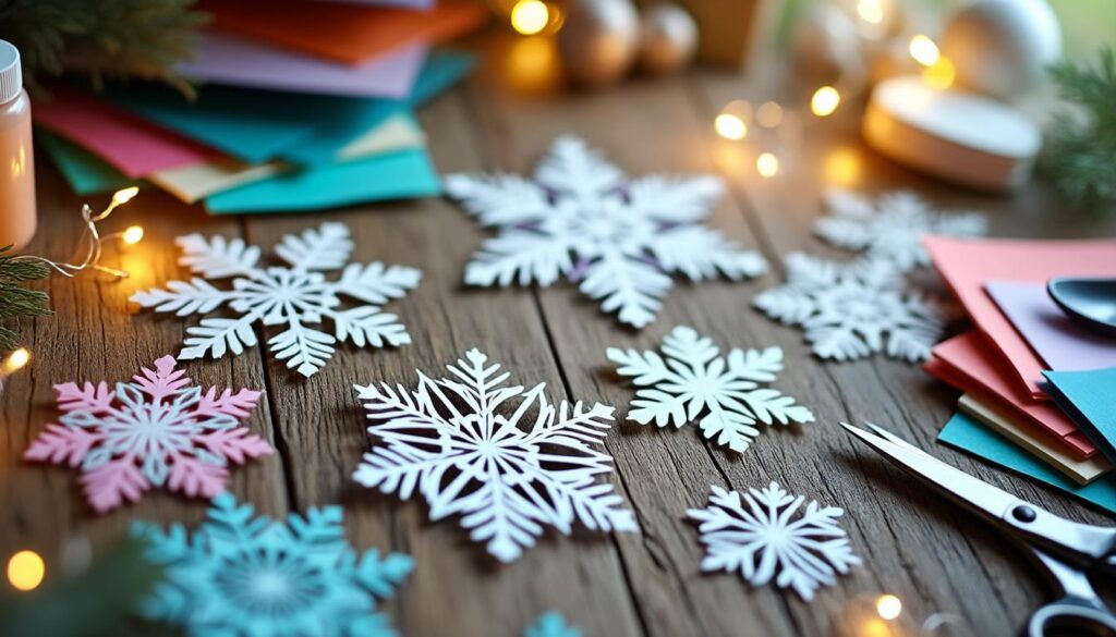 entdecken sie kreative bastelideen für winterliche schneeflocken-dekorationen und verschönern sie ihr zuhause mit einzigartigen, handgemachten akzenten.