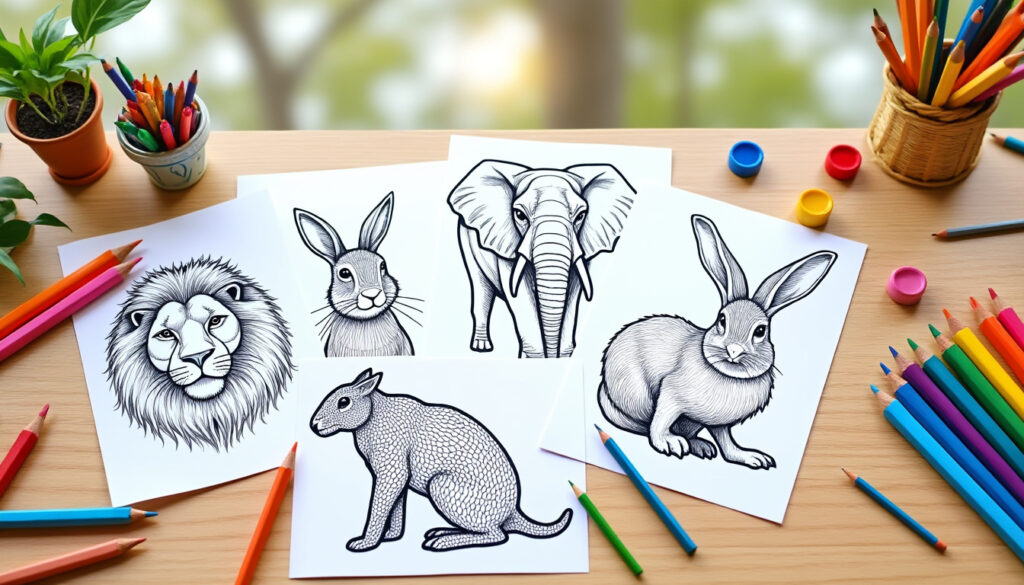 entdecken sie kreative ausmalbilder tiere für kinder – spaßige und einfache malvorlagen, die die fantasie anregen und die feinmotorik fördern.