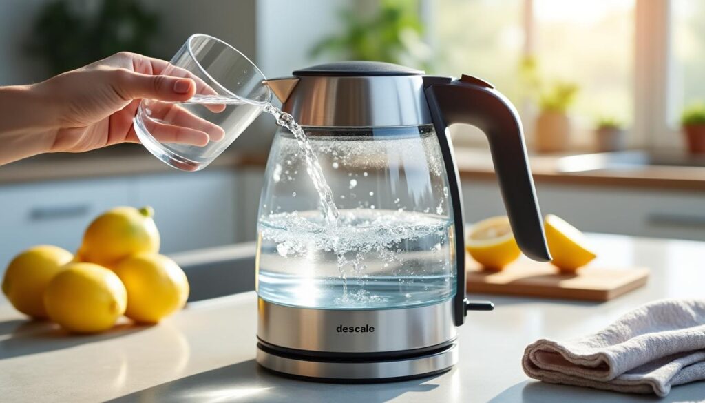 erfahren sie, wie sie ihren wasserkocher einfach und effektiv entkalken können – schnell, sauber und ohne aufwand.