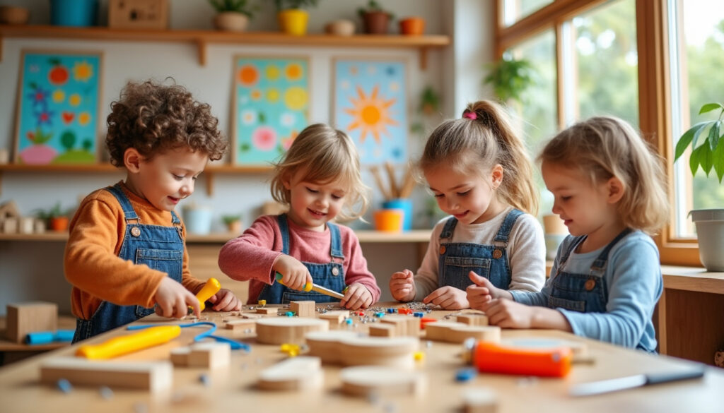 entdecken sie, wie kinder mit einer werkbank spielerisch handwerkliche fähigkeiten entwickeln können, um kreativität und geschicklichkeit zu fördern.